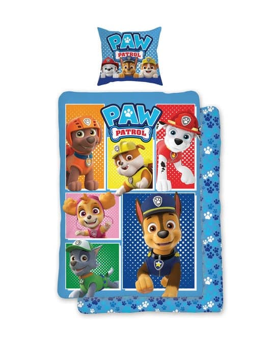 SkyBrands Paw Patrol, Kinderbettwäsche, Blau