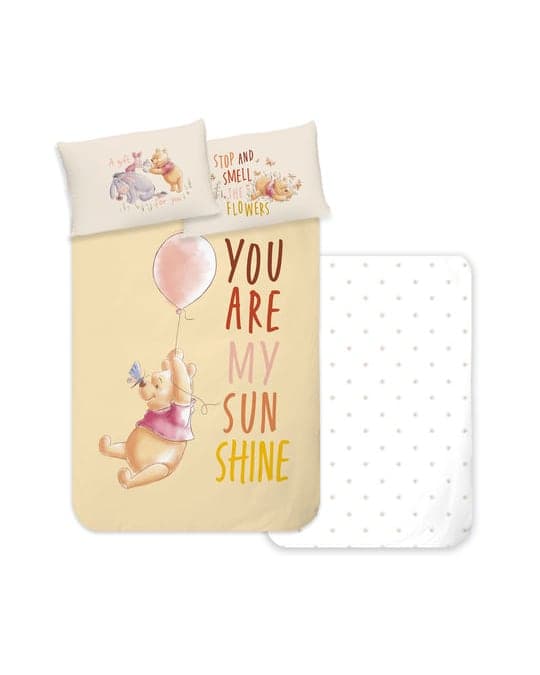Disney Winnie the Pooh Ballon, Kinderbettwäsche, Bunt