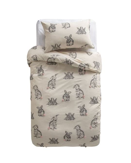 KAS Bunnies, Kinderbettwäsche, Beige