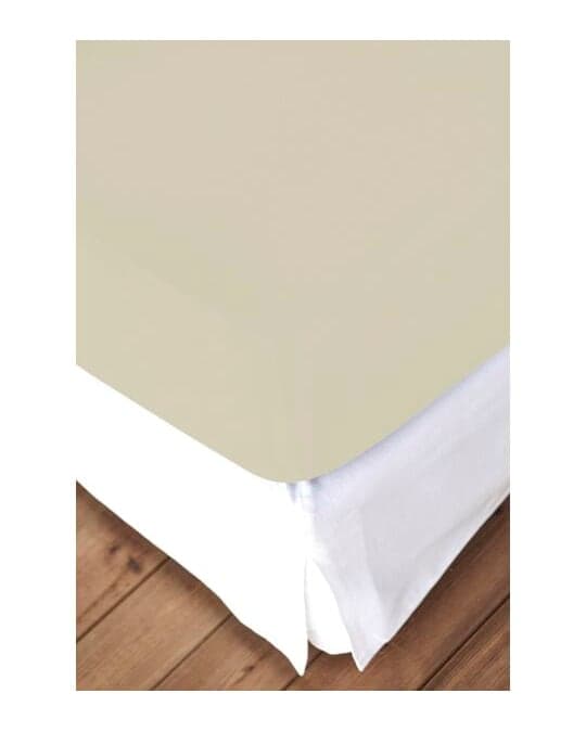 Living Home Elastic Jersey, Fixleintuch, Ecru