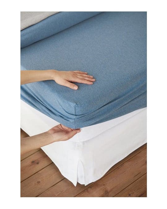 Living Home Melange Feinjersey, Fixleintuch, Jeans