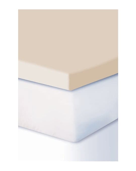 Living Home Elasthan Light Topper, Fixleintuch Topper, Natur