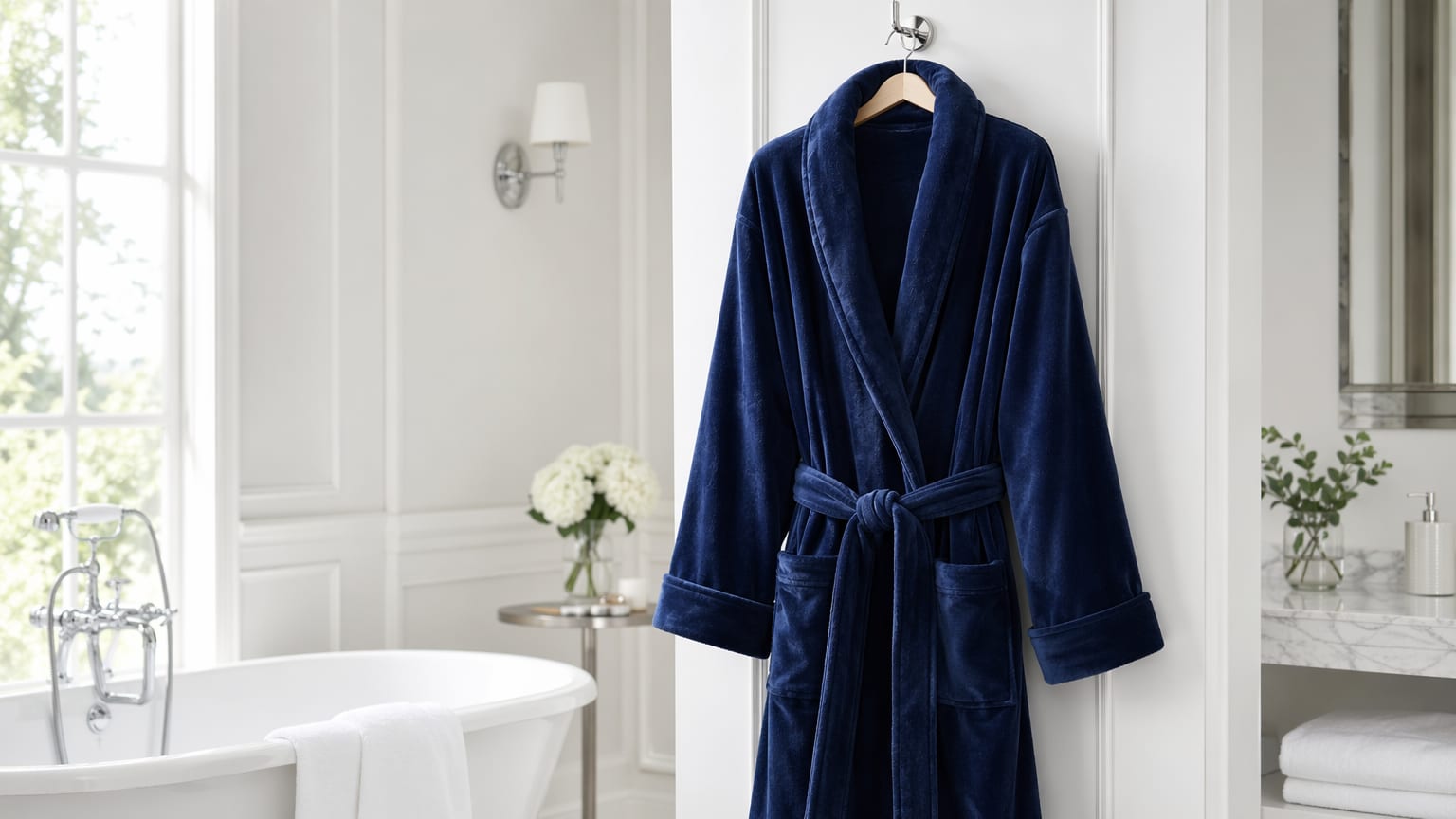 Bademantel Velours